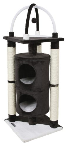 Onyx macskabútor - fekete / fehér, 38 x 38 x 107 cm