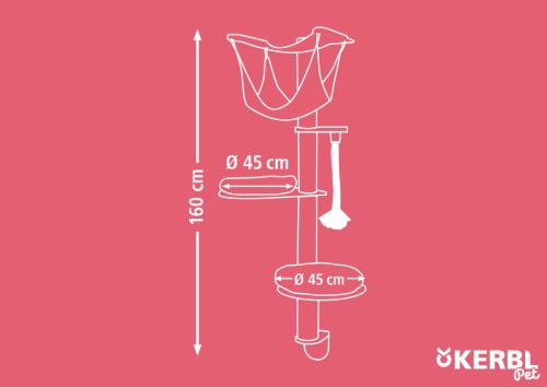 Dolomit 2.0 Tofana macskabútor - falra szerelhető, 160 x 75 cm