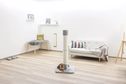 Opal Jute kaparófa - szürke, 56 x 56 x 119 cm