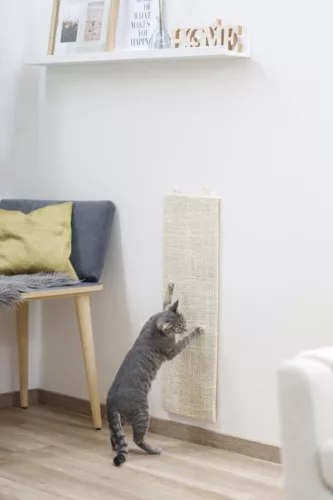 Kevin kaparófal - bézs, sarokra helyezhető, 80 x 28 cm