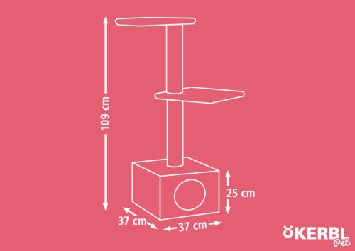 Venus macskabútor - barna, 37 x 37 x 109 cm