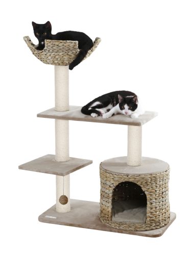 Banánleveles macskabútor - bézs, 70 x 35 x 100 cm