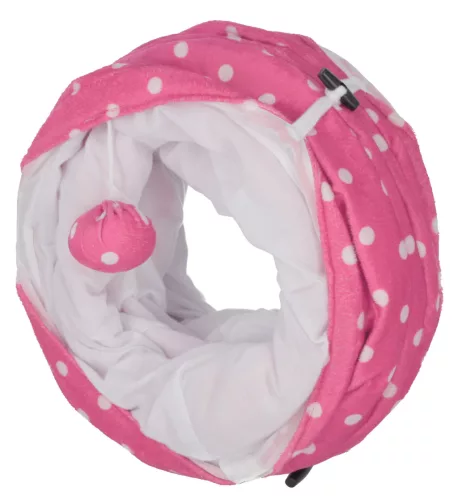 Puntino macskaalagút - rózsaszín / fehér, 100 x 25 cm