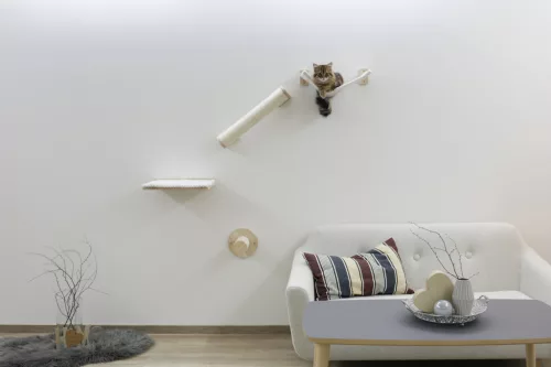 Alps mászófal macskáknak - fehér, négy részes