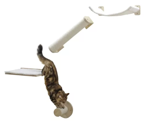 Alps mászófal macskáknak - fehér, négy részes