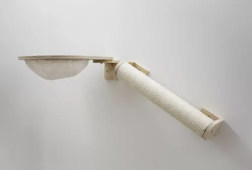 Andes mászófal macskáknak - fehér, nyolc részes