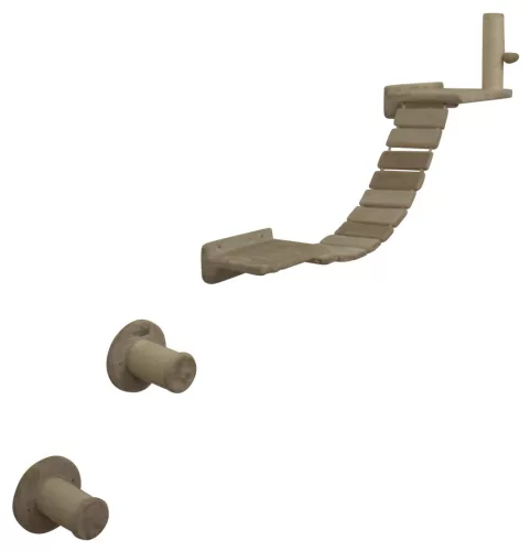 Matterhorn mászófal macskáknak - bézs, hat részes