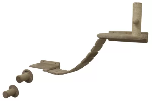 Matterhorn mászófal macskáknak - bézs, hat részes