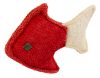 Macskajáték hal macskamentával - piros, 14 cm