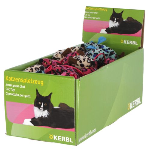 Játékegér macskáknak - vegyes színekben, 6,5 cm