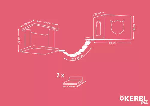 Top macska játszóterület - fehér