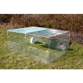   Szabadtéri ketrec fiatal állatoknak szökésgátlóval - 144 x 112 x 60 cm