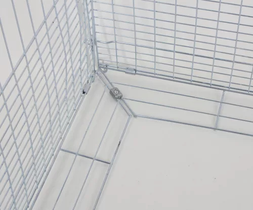 Szabadtéri ketrec fiatal állatoknak szökésgátlóval - 144 x 112 x 60 cm