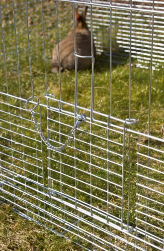 Szabadtéri ketrec fiatal állatoknak szökésgátlóval - 144 x 112 x 60 cm