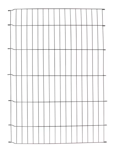 Kisállatkarám - fekete, 8 db 57 x 78 cm-es kerítéselem, 1 ajtós
