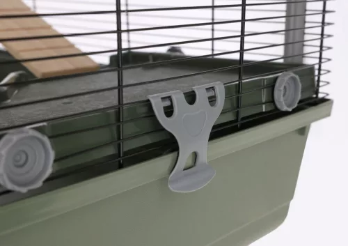 EVA 23 kisállatketrec - olivazöld / szürke, 79 x 45 x 60 cm