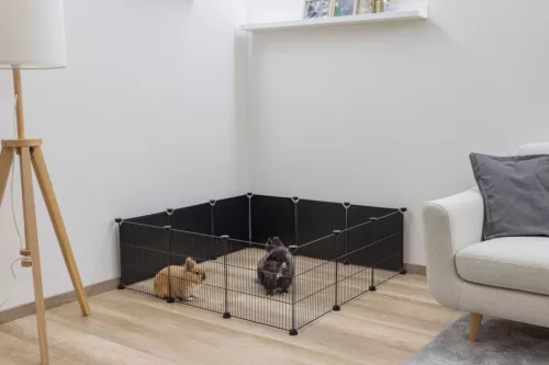 Kiegészítő műanyag fal elem 81744-es nyitott ketrechez - 6 db