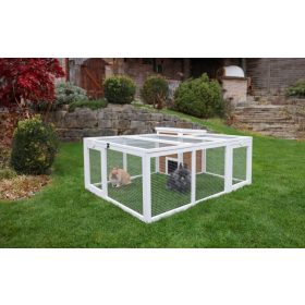   Kültéri rágcsálóketrec beépített pihenőhellyel - 132 x 102 x 59 cm