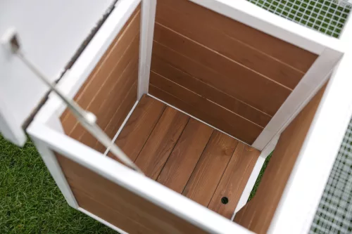 Kültéri rágcsálóketrec beépített pihenőhellyel - 132 x 102 x 59 cm