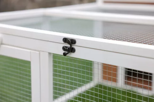 Kültéri rágcsálóketrec beépített pihenőhellyel - 132 x 102 x 59 cm