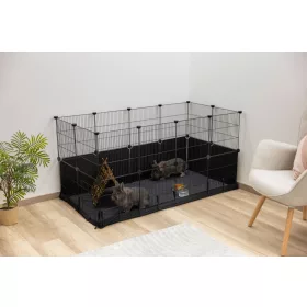   Hoppla beltéri ketrec - 24 részes, nylon alappal, 144x72x72 cm