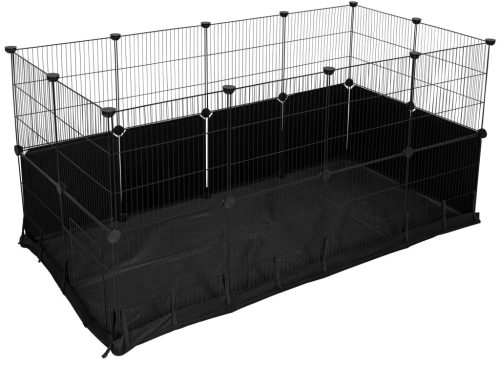 Hoppla beltéri ketrec - 24 részes, nylon alappal, 144x72x72 cm