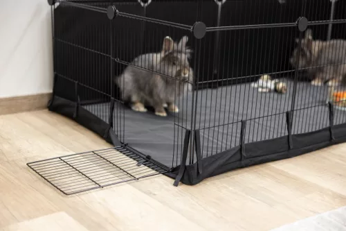 Hoppla beltéri ketrec - 24 részes, nylon alappal, 144x72x72 cm