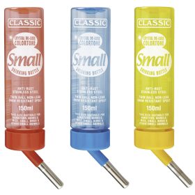   Classic de Luxe itatópalack kisemlősöknek - piros, kék, sárga, 150 ml