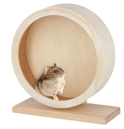 Hörcsögkerék - fa / parafa, 22 cm