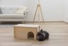 Rágcsáló búvóhely kezeletlen fából - 50 x 29 x 24 cm