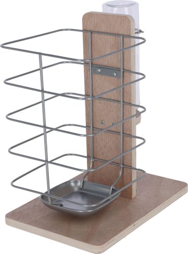 Itató és szénaállomás nyulaknak - 22.5 x 15.5 x 27 cm