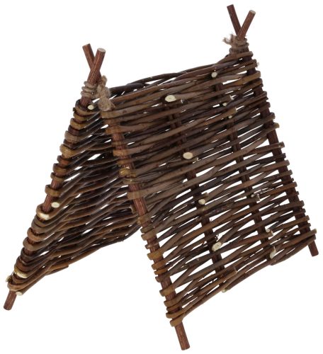Tipi sátor búvóhely rágcsálóknak - fa, 37x27 cm