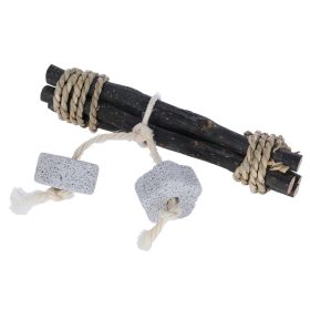 Lávaköves nyúljáték - fa és lávakő, 18 cm