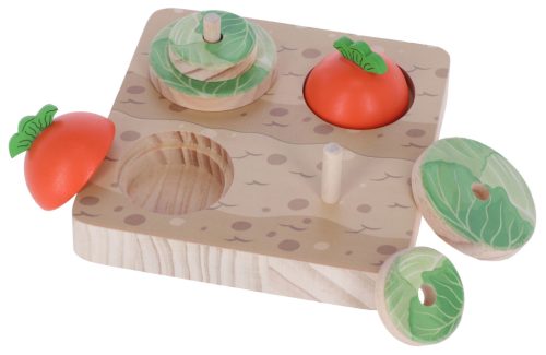 Veggie gondolkodó és tanulójáték rágcsálóknak - 15x15x6 cm