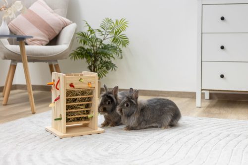 Széna- és zöldségtároló torony - 24x24x30 cm