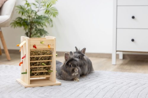 Széna- és zöldségtároló torony - 24x24x30 cm