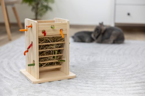 Széna- és zöldségtároló torony - 24x24x30 cm