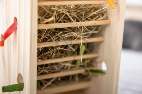 Széna- és zöldségtároló torony - 24x24x30 cm