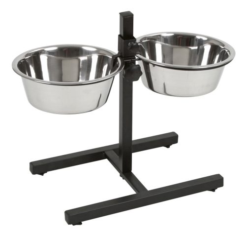 Etetőállvány kutyáknak állítható magassággal - 2 x 2800 ml
