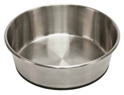 Rozsdamentes acél tál kutyáknak csúszásgátlóval - 2800 ml