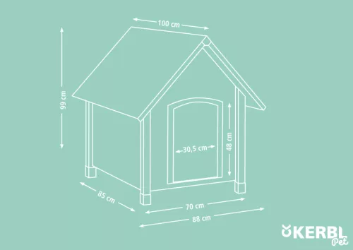 Kutyaház - 100 x 88 x 99 cm