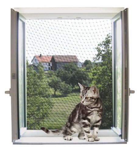 Biztonsági háló macskáknak - áttetsző, 6 x 3 m
