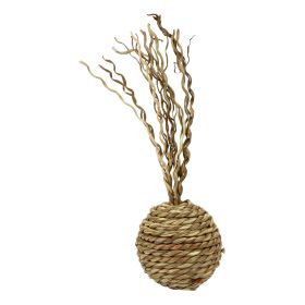 Játszólabda macskáknak tengeri fűből - 4,5 cm