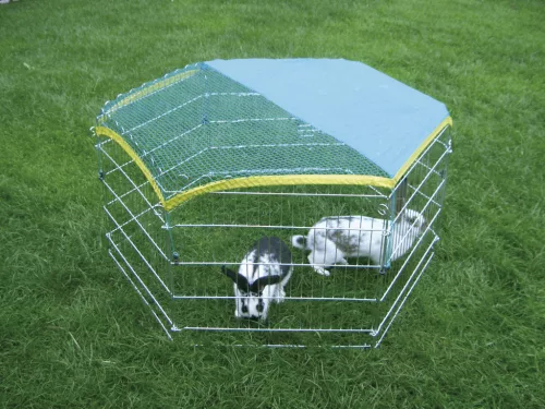 Fém ketrec ajtóval kisállatok részére