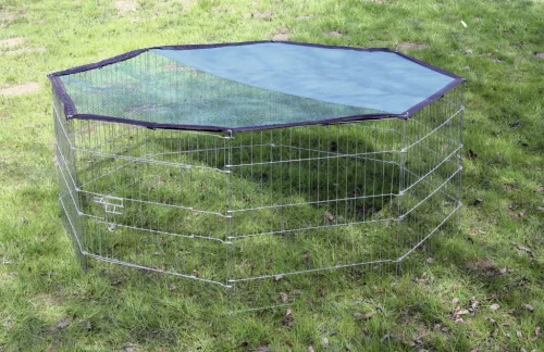 Tartalékelem ajtóval nyolcszögletű kisállat kifutóhoz