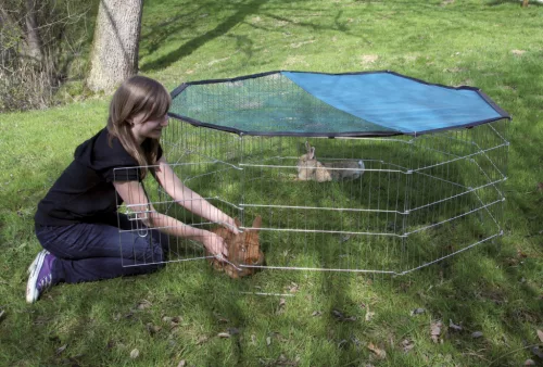 Nyúlketrec - horganyzott, nyolcszögletű, 57 x 56 cm