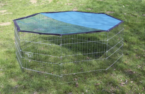 Nyúlketrec - horganyzott, nyolcszögletű, 57 x 56 cm