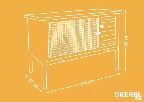 Buddy rágcsálóketrec - 116 x 52 x 82 cm