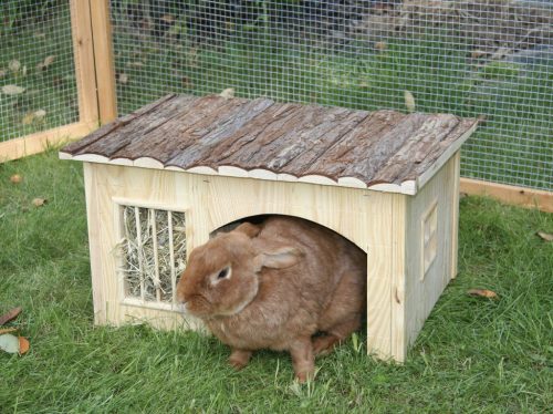 Nature Plus nyúlház szénatartóval - 54 x 41 x 30 cm