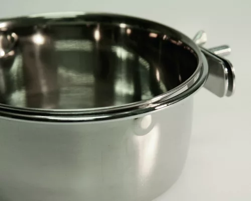 Rozsdamentes acél tál nyulaknak - 600 ml